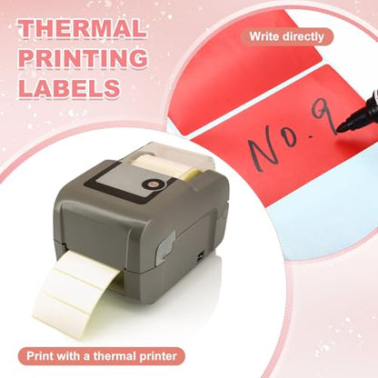 PATIKIL Thermal Labels Self-Adhesive 1x2 Purple 1200Pcs - color: Purple, size: 1 x 2 Inch