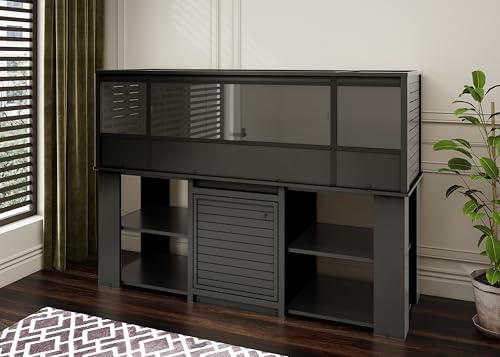 New Age Pet® ECOFLEX® 72" Mojave Reptile Enclosure, Jumbo, Black - color: Black, size: Jumbo