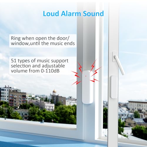 Wireless Door Chime, Door Sensor Chimes When Door Opens/Business Entering - size: 1 Receiver +3Sensors