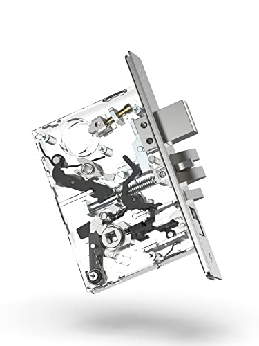 Commercial Mortise Lockset with Lever for Entry/Office Door F04 - color: Rose / Office