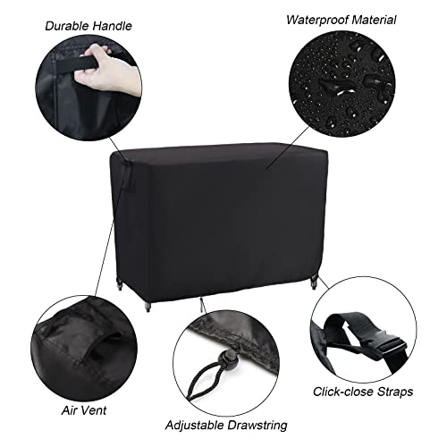 Kingling Outdoor Prep Table Cover 48 Inch Waterproof 48''L x 30''W x 35''H