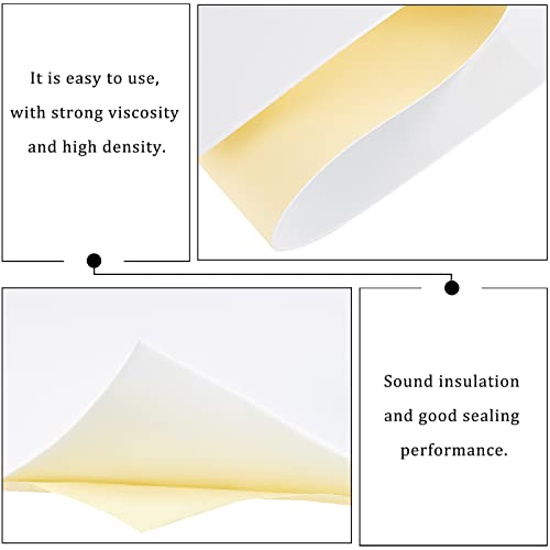 BENECREAT 78.7x12 inch White Self-Adhesive EVA Foam Roll, 3mm Thick - color: White, size: 3mm Thick