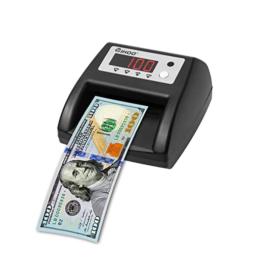 Automatic Counterfeit Bill Detector, Money Detector and Counter with UV, MG, IR, Size and Image Detection, USD Currency Value Checker Scanner, Black - style: T0030US Auto Bill Checker