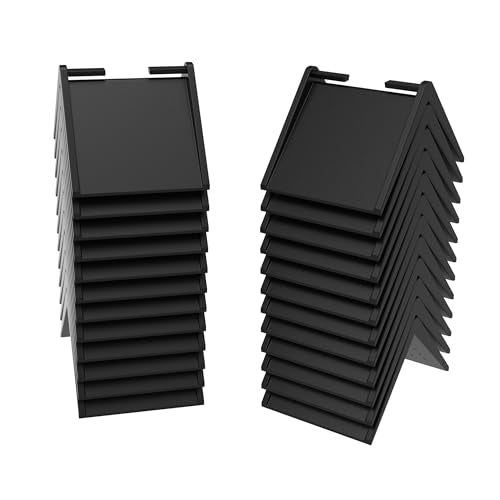 24 Pack 2" V Corner Edge Protectors for flatbed with Straps, Black