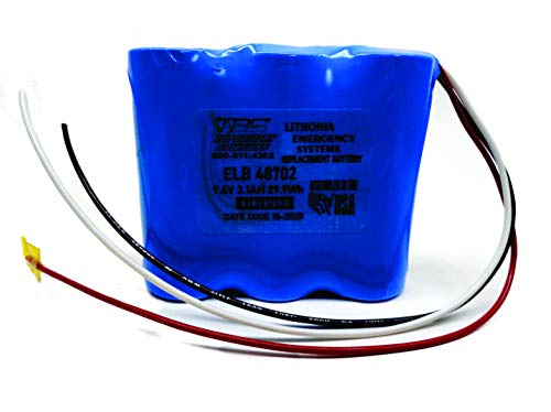 ELB-48702, ELB48702 Replacement Emergency Battery Pack, Wire Leads NO Connector!!