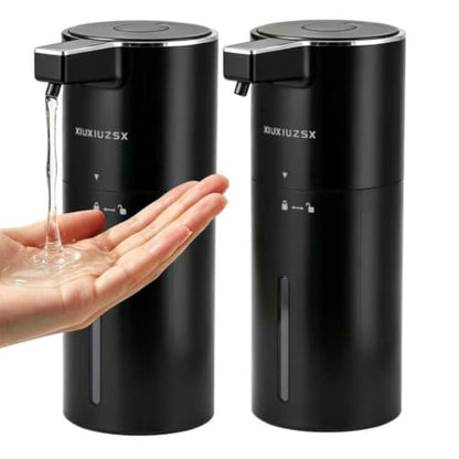 Touchless Automatic Electric Liquid Soap Dispenser 2 Pack - color: Black 2pack, size: Liquid