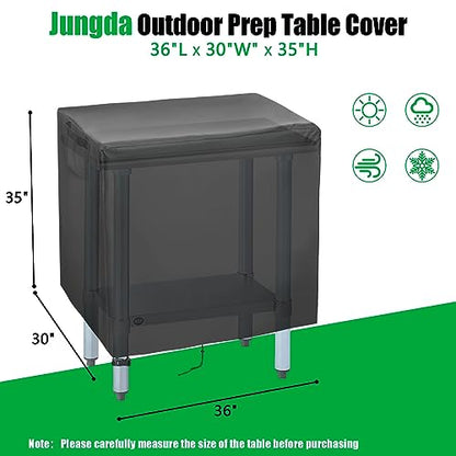 Outdoor Table Cover for 36 Inch Patio Prep Table Furniture - size: 36" x 30" x 35"