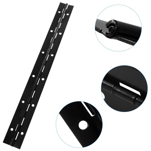 2Pcs 12 Inch Heavy Duty Piano Hinges, Black - size: 12 Inch