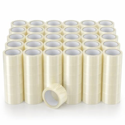 Packing Tape, Clear, 1.8 Inch x 55 Yards, Heavy Duty, Strong Adhesive, for Shipping, Storage, and Moving Box Sealing, 6-36 Rolls (30 Pack)
