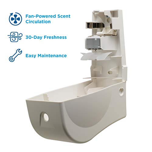 ActiveAire Powered Whole-Room Air Freshener Dispenser by GP PRO (Georgia-Pacific), White, 53287A, 4.090” W x 3.610” D x 6.820” H - color: White