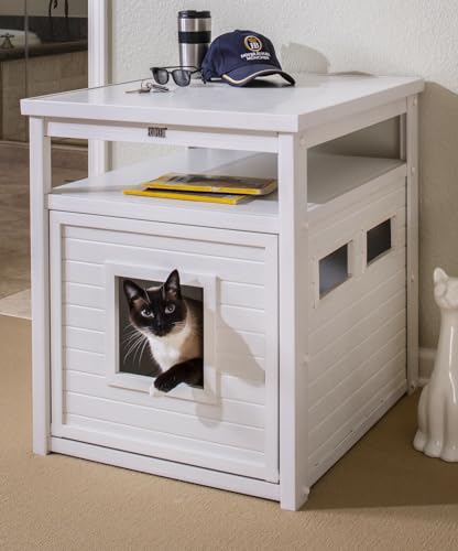 New Age Pet® ECOFLEX® Litter Loo® Enclosure, Jumbo, Antique White - color: Antique White, size: Jumbo