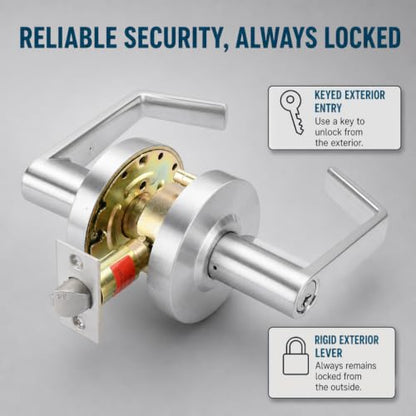 LO-Lock Storeroom Function Commercial Lever Door Lock, ADA, Non-Handed - style: Storeroom