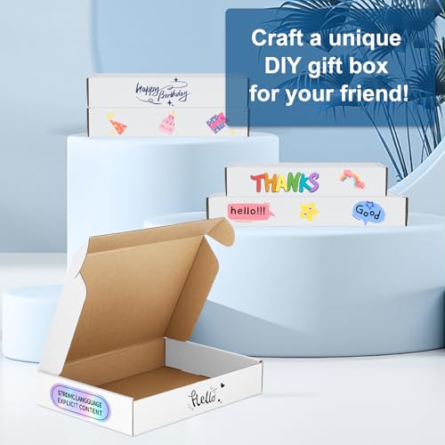 Famagic 13x10x2 Shipping Boxes Medium for Small Business, 30 Pack, White - color: White, size: 13x10x2" 30pcs