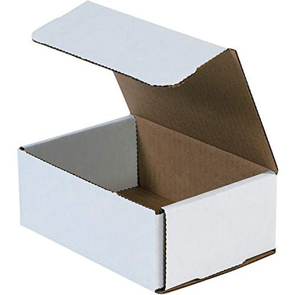Box USA BMRX5X 6 1/2"L x 4 1/2"W x 2 1/2"H, White (Pack of 50) - size: (058) 6 1/2" x 4 1/2" x 2 1/2", 50-Pack