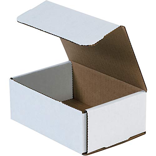 Box USA BMRX5X 6 1/2"L x 4 1/2"W x 2 1/2"H, White (Pack of 50) - size: (058) 6 1/2" x 4 1/2" x 2 1/2", 50-Pack