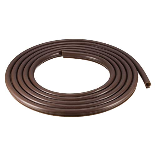 uxcell T-Slot Mount Window Weatherstrip Seal 9mm Bulb Bubble for 5mm Slot 5 Meters Long Coffee - color: Coffee, size: 5m