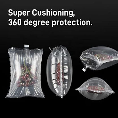 (100 Pack + Free Pump ) BZQZDAI 5.9x5.9inch Clear Plastic Inflatable Air Packaging Bags Air Bubble Bag Suspension Packaging Air Pillows Air Cushions Buffer Bags Void Fill Cushioning for Shipping and - size: (100 PACK)5.9x5.9inch