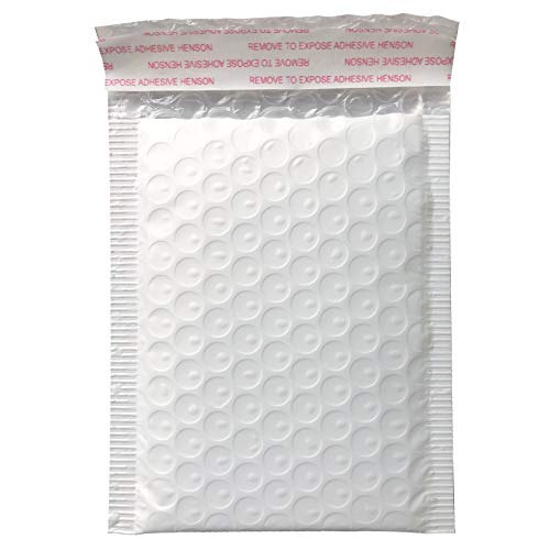 5x7 Inch White Poly Bubble Mailers Small Self-Sealing Shipping Bags 50 Pack - size: 5X7 Inch
