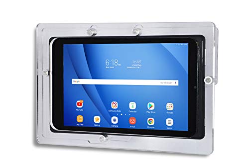 Security Anti-Theft Acrylic VESA Enclosure for Amazon Fire HD 10 2015/2017/2019 with Free Wall Mount Kit (White, Fire HD 10 2015/2017/2019) - color: White, size: Fire HD 10 2015/2017/2019