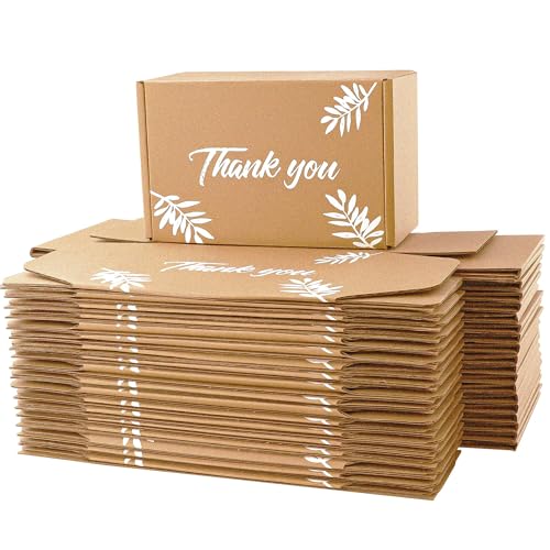 Shipping Boxes Inner Measurement 6x4x3 inches Brown Small Mailing Boxes 40 Pack Cardboard Corrugated Box Mailers (6X4X3) - size: 6X4X3