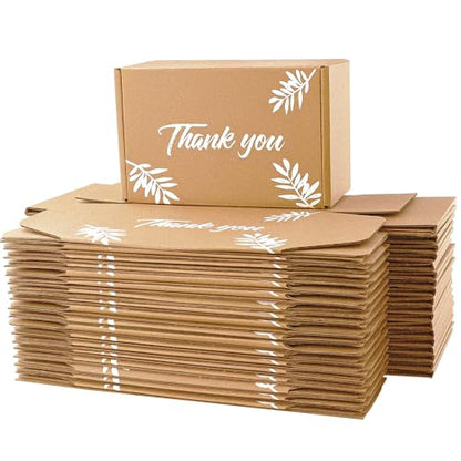 Shipping Boxes Inner Measurement 6x4x3 inches Brown Small Mailing Boxes 40 Pack Cardboard Corrugated Box Mailers (6X4X3) - size: 6X4X3