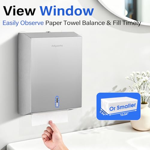 2-Pack Stainless Steel Paper Towel Dispenser - size: 400 C-Fold/525 Multi-Fold(2-Pack)