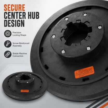 16-Inch Floor Buffer Pad Driver for 17-Inch Buffer & Scrubber, 2-Inch Riser - size: 2" Raised