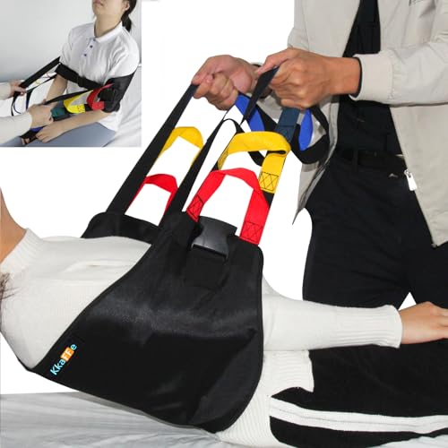 Transfer Sling,Transfer Belt for Elderly & disabled,Gait Belts for Seniors,Heavy Duty Patient Safety Belt,Mobility Standing&Lifting Aid for Disabled,Injured,Elderly,Safely Move from Bed and Wheelchair - color: Black-c