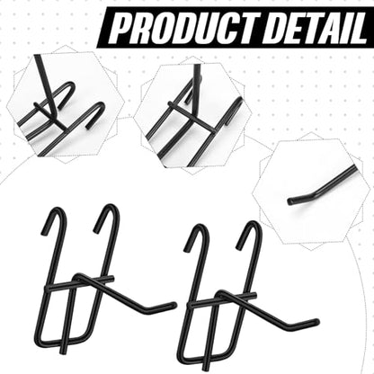 Moxweyeni 25 Pack Grid Wall Hooks, 2 Inch Black Gridwall Hanger - color: Black, size: 2 Inch