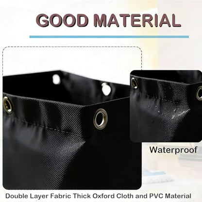 Replacement Janitorial Cart Bag,High Capacity Waterproof Thickened Cart Bag