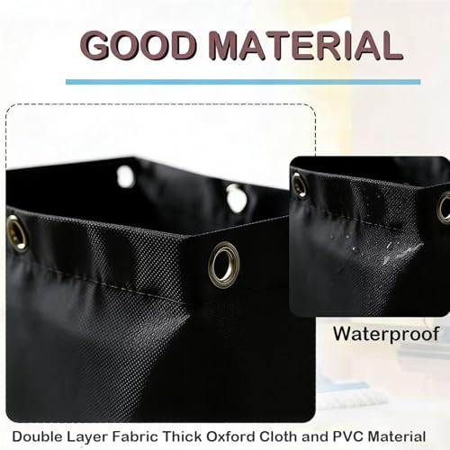 Replacement Janitorial Cart Bag,High Capacity Waterproof Thickened Cart Bag