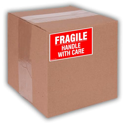 Kenco 3" X 5" Perishable Safe Handling Warning Stickers for Shipping and Packing - 500 Adhesive Labels Per Roll - size: 5 PACK