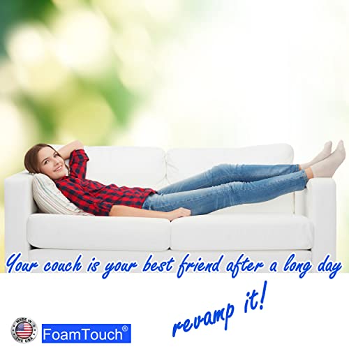 FoamTouch Upholstery Foam Cushion High Density 5'' Height x 30'' Width x 72'' Length - size: 5" x 30" x 72"