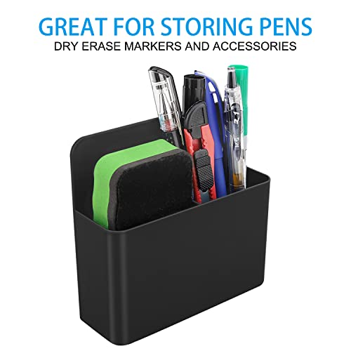 MoKo Magnetic Pen Holder, 2-Pack, Whiteboard Organizer, Black - color: Black-2 Pack