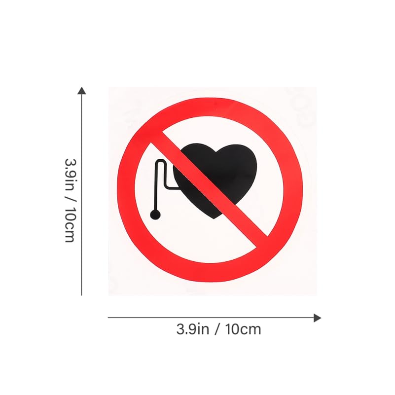 Fomiyes Warning Label Stickers Self Adhesive Vinyl Safety Warning Sign Stickers