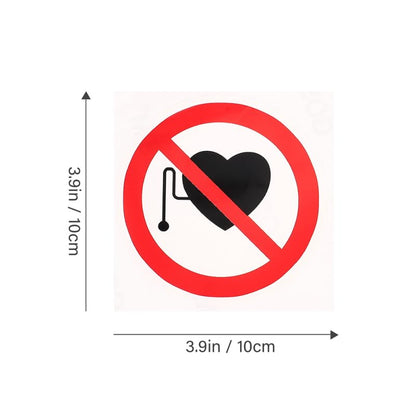 Fomiyes Warning Label Stickers Self Adhesive Vinyl Safety Warning Sign Stickers