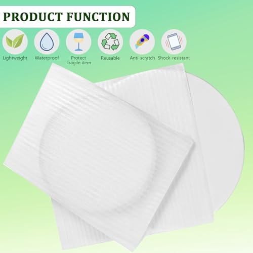 50 Pack Foam Pouches 8x16in, Cushion Foam Wrap for Moving - size: 8x16 inch