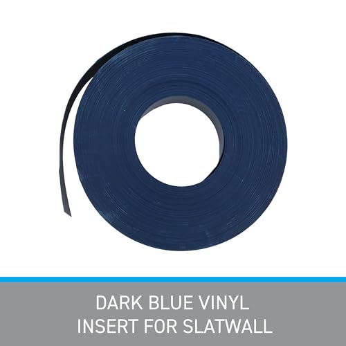 SSWBasics Slatwall Insert - Dark Blue - Vinyl - 130 Feet
