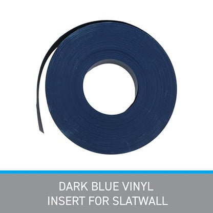 SSWBasics Slatwall Insert - Dark Blue - Vinyl - 130 Feet