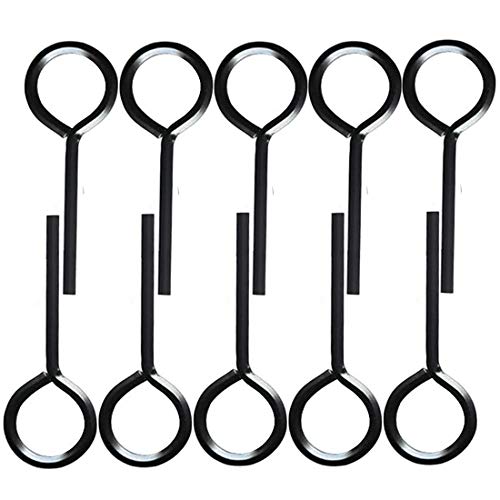 7/32” Standard Hex Dogging Key with Full Loop, Allen Wrench Door Key for Push Bar Panic Exit Devices, Solid Metal - 10 Packs (7/32, black) - size: 7/32