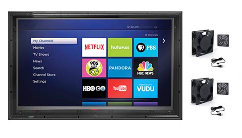 The TV Shield 60-65 Inch Outdoor TV Box with Anti-Glare and Cooling Fans - color: Anti-Glare + Cooling Fan, size: 60-65"