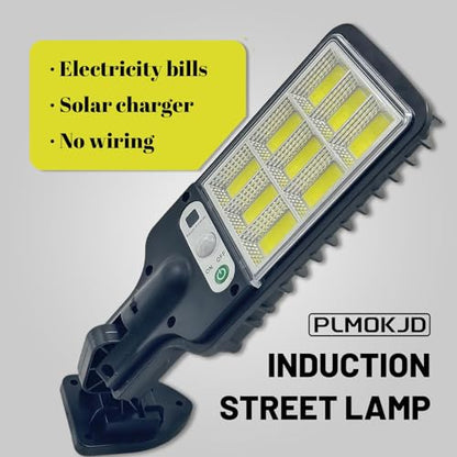 Solar wall Lights Outdoor, Solar Lights Outdoor Wide Angle Solar Flood Lights Motion Sensor Dusk to Dawn Remote Control Waterproof IP66, Parking Lot Lights Commercial for Yard (4, COB)