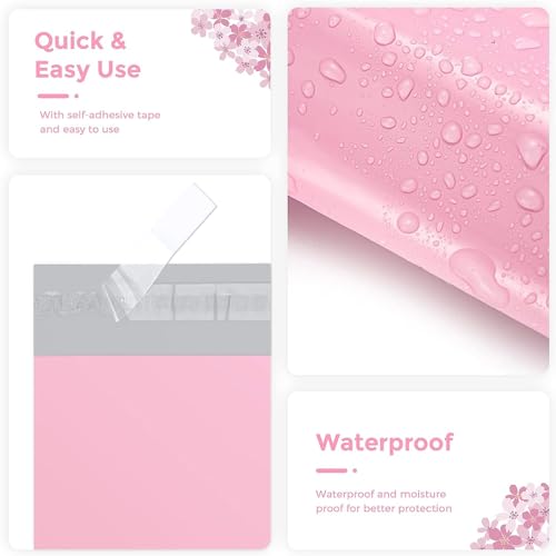 Metronic Poly Mailers 19x24 50 Pack, Large Shipping Bags for Clothing - color: Light Pink, size: 19x24 50PC