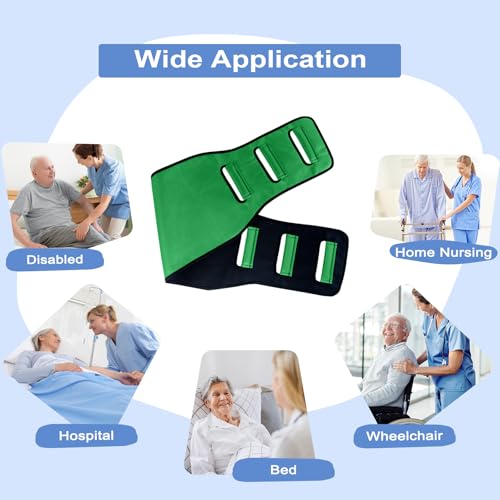 Transfer Belt Transfer Sling Padded Gait Belts with Seniors Patient Lift - color: Green 2