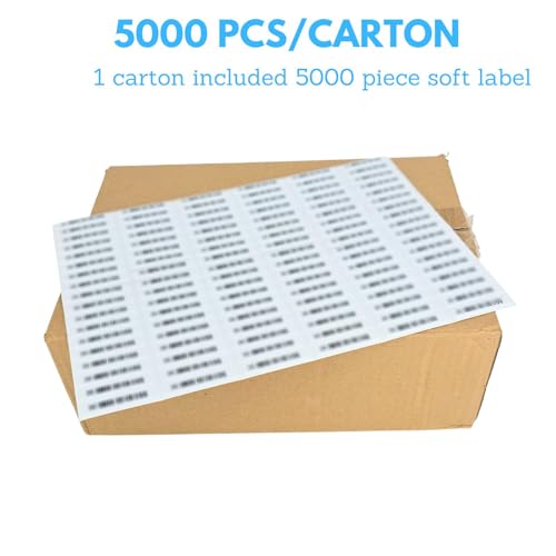5000 Pcs AM 58KHz Security Tags Soft Labels - Retail Anti-Theft Equipment Security Stickers for EAS System