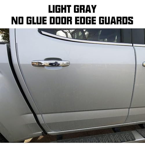 Winunite 32.8ft(10m) Car Door Edge Guards Light Gray– Fits Most Vehicles, No Glue, U-Shaped, Built-in Metal Clips, Scratch and Chip Resistant – Reduces Dings in Parking Lots - color: gray, size: 32.8 ft