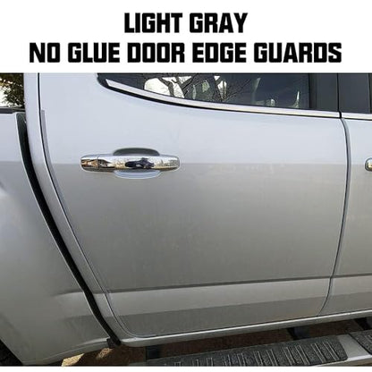 Winunite 32.8ft(10m) Car Door Edge Guards Light Gray– Fits Most Vehicles, No Glue, U-Shaped, Built-in Metal Clips, Scratch and Chip Resistant – Reduces Dings in Parking Lots - color: gray, size: 32.8 ft