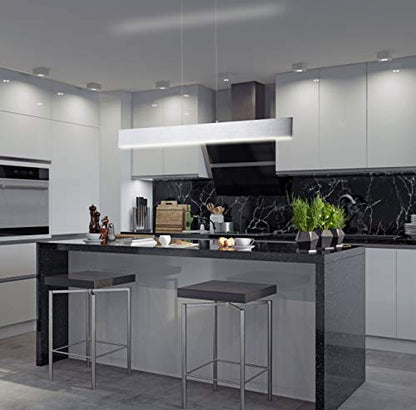 JONATHAN Y Draper 1-Light LED Linear Pendant 40", Brushed Aluminum - color: Brushed Aluminum, size: 40"