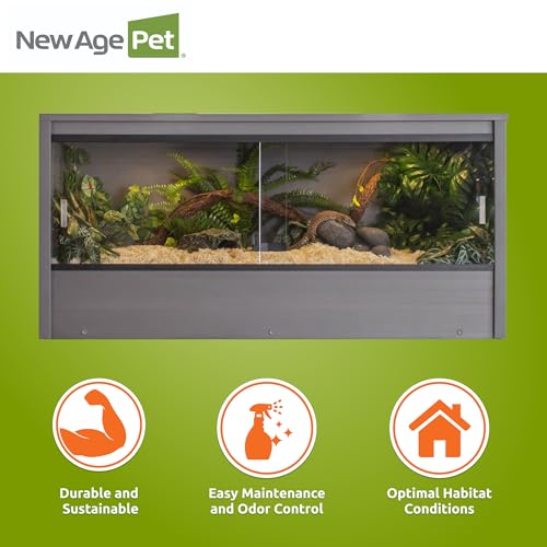 New Age Pet® ECOFLEX® 48" Mojave Reptile Enclosure, Large, Grey - color: Grey, size: Large