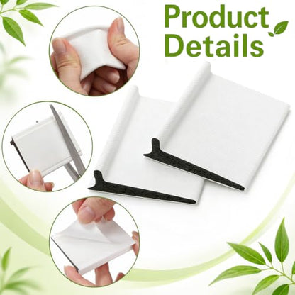 100 Pcs Door Corner Seal Pads, Self Adhesive